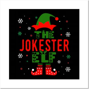 Family Christmas Matching Squad Outfit Elf Funny Jokester Posters and Art